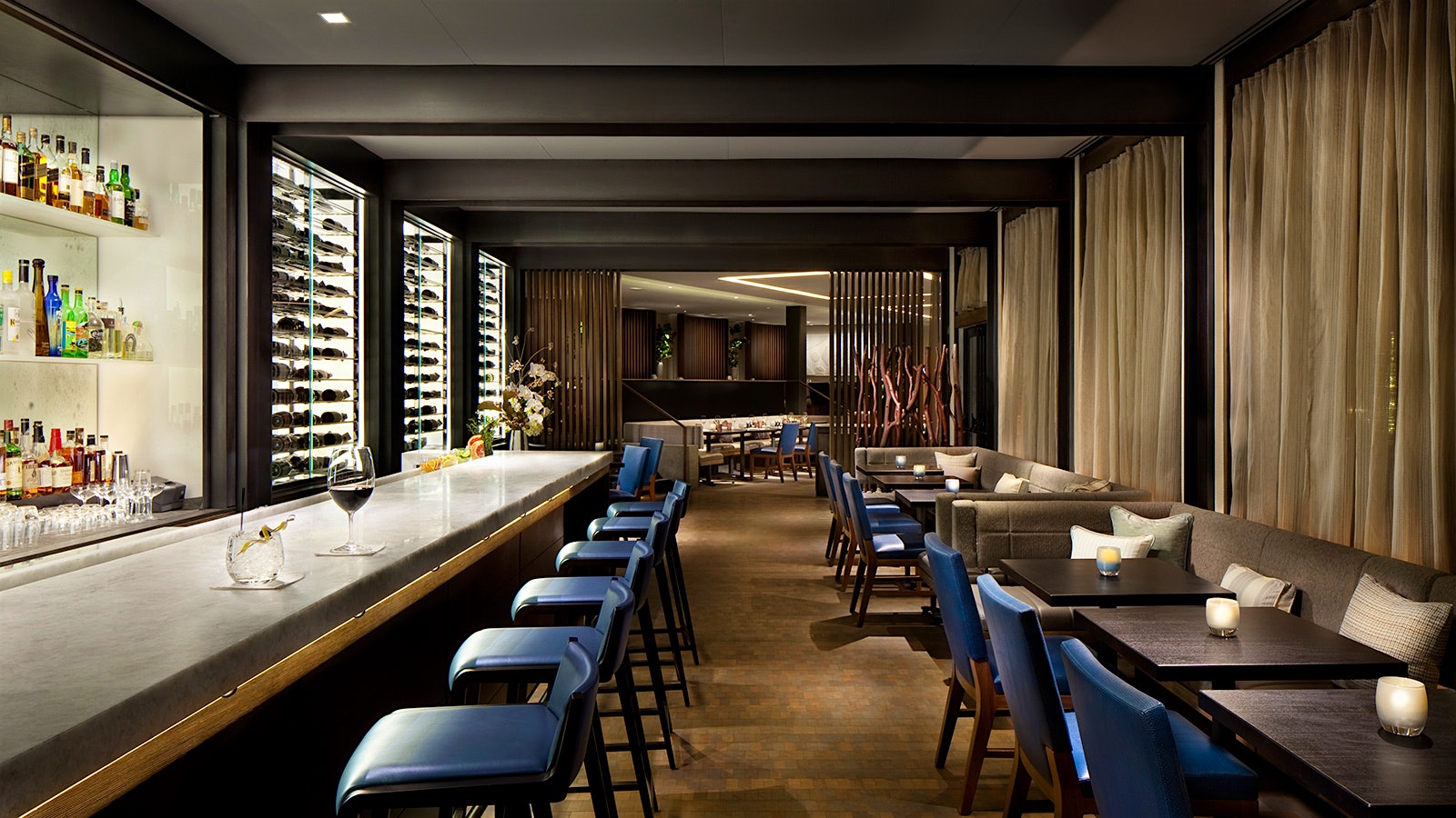 The bar area at Element 47